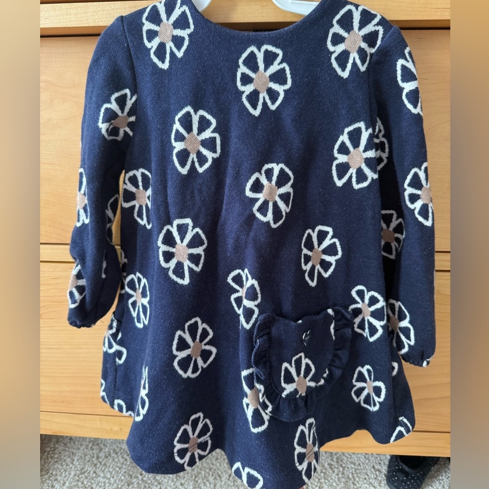 Mayoral Navy Floral Kids Dress